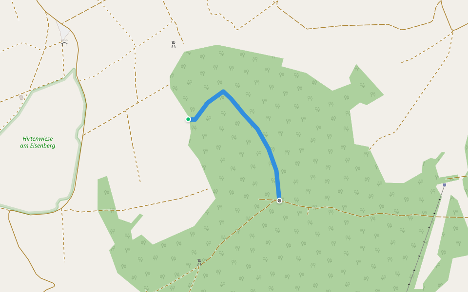 E1 walking route map in Neuenstein