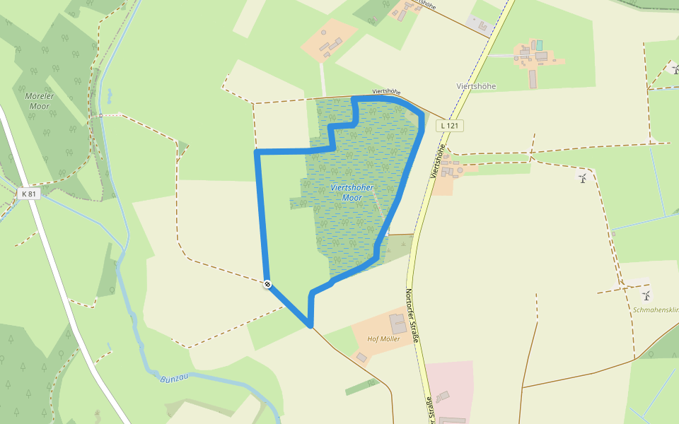 7 walking route map in Aukrug