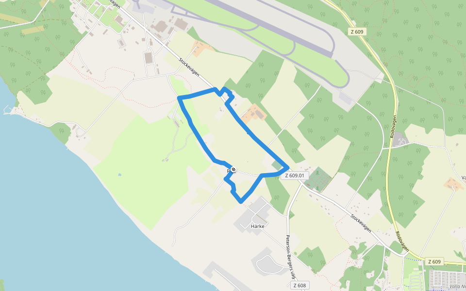 Arnljotlängden walking route map in Östersund