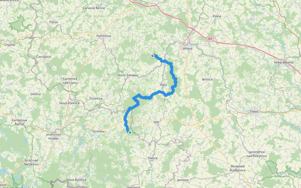 [Z] Hradisko - Čeřínek walking route map in Studená