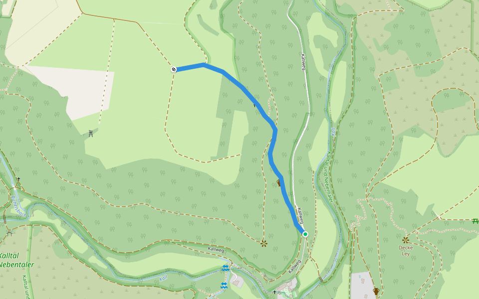 Rundweg 4 Simonskall walking route map in Hürtgenwald