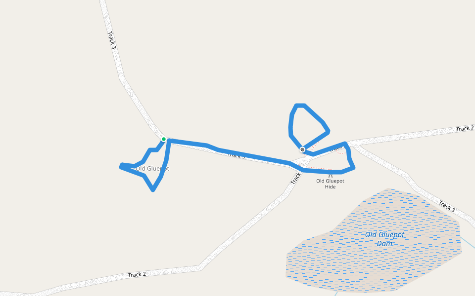 Walk 13 Old Gluepot Heritage Walk walking route map in Gluepot