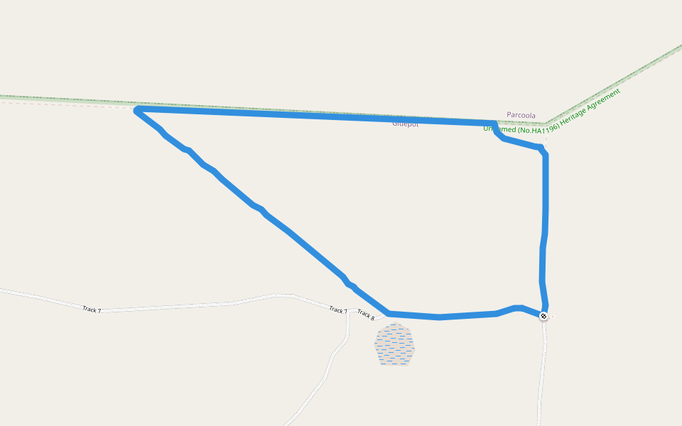 Walk 2 - Grasswren Walk walking route map in Gluepot
