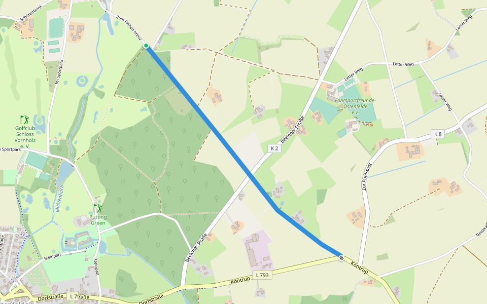 Ostenfelde Rundweg 4 walking route map in Ennigerloh