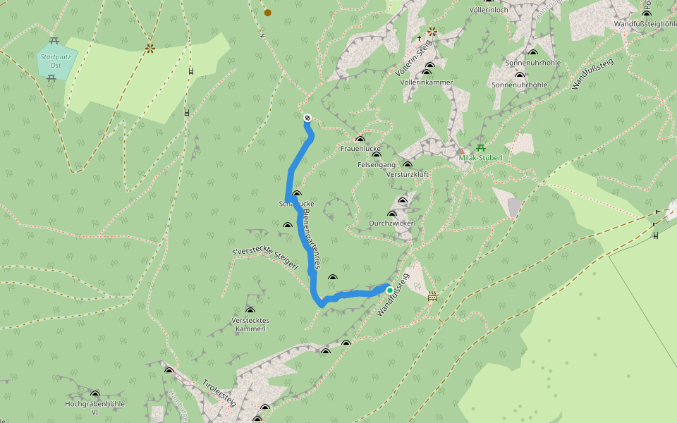 Beigartenries walking route map in Maiersdorf