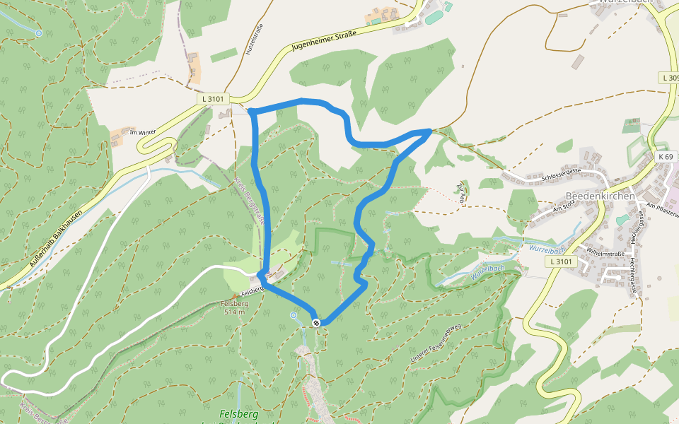 Rundwanderweg Lautertal Kuralpe 7: Felsberg-Weg