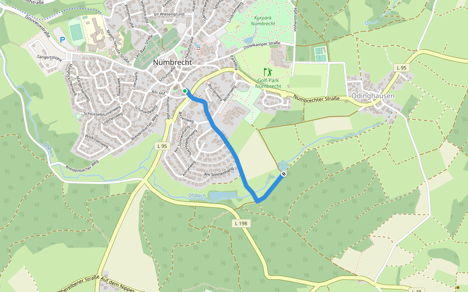 Vollkreis Nümbrecht walking route map in Nümbrecht