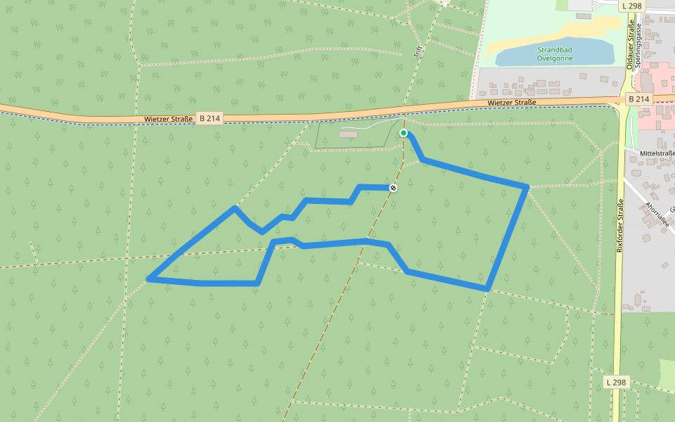 Trim-Dich-Pfad walking route map in Hambühren