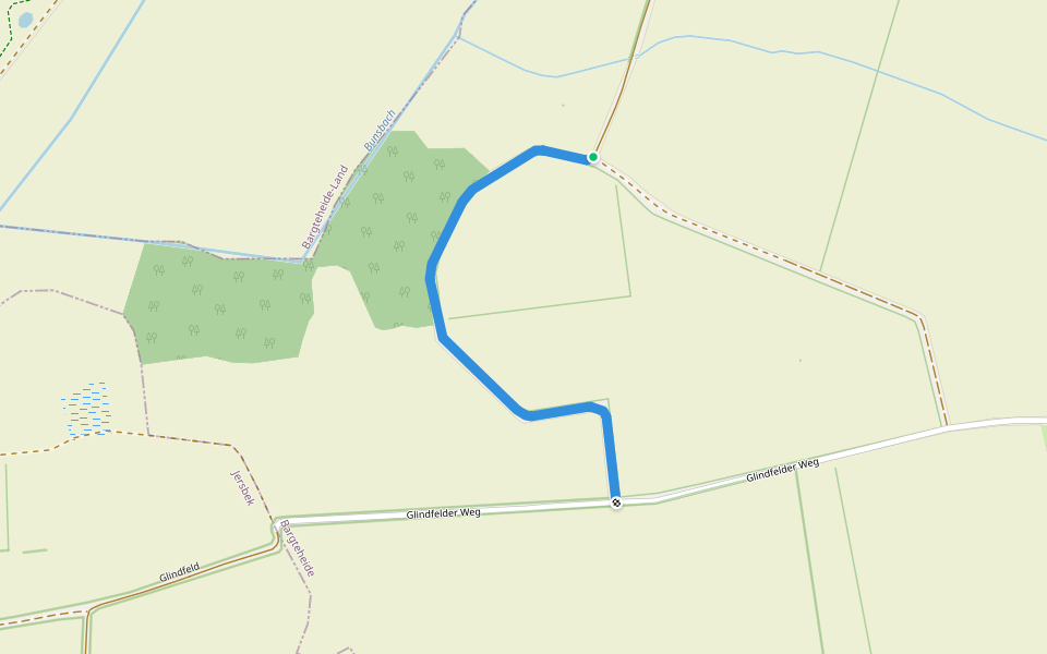 Ahornblattweg walking route map in Bargteheide