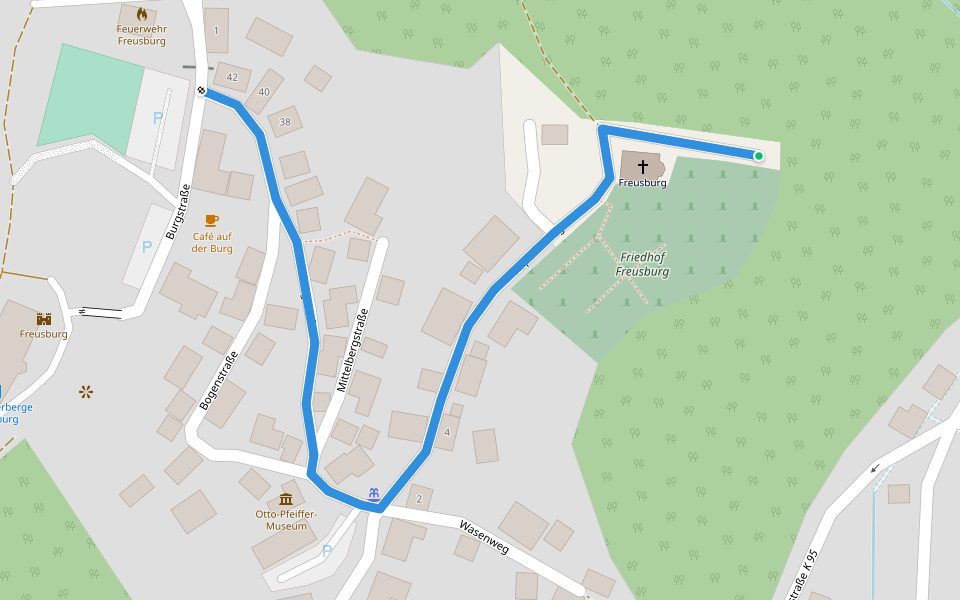 Kirchen Rundweg O walking route map in Kirchen (Sieg)
