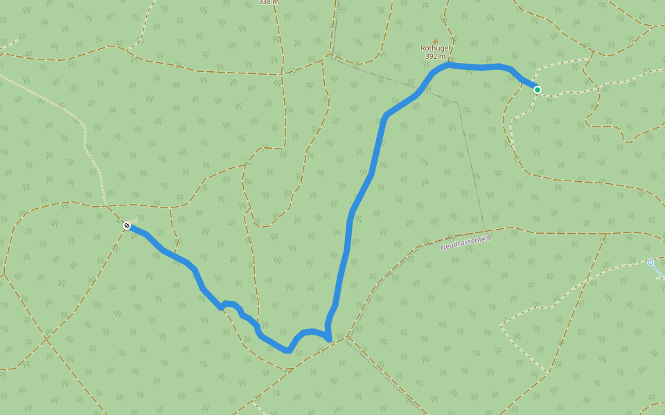 Verbindungsweg Weinreichgrab-Weinreichstein walking route map in Neudrossenfeld