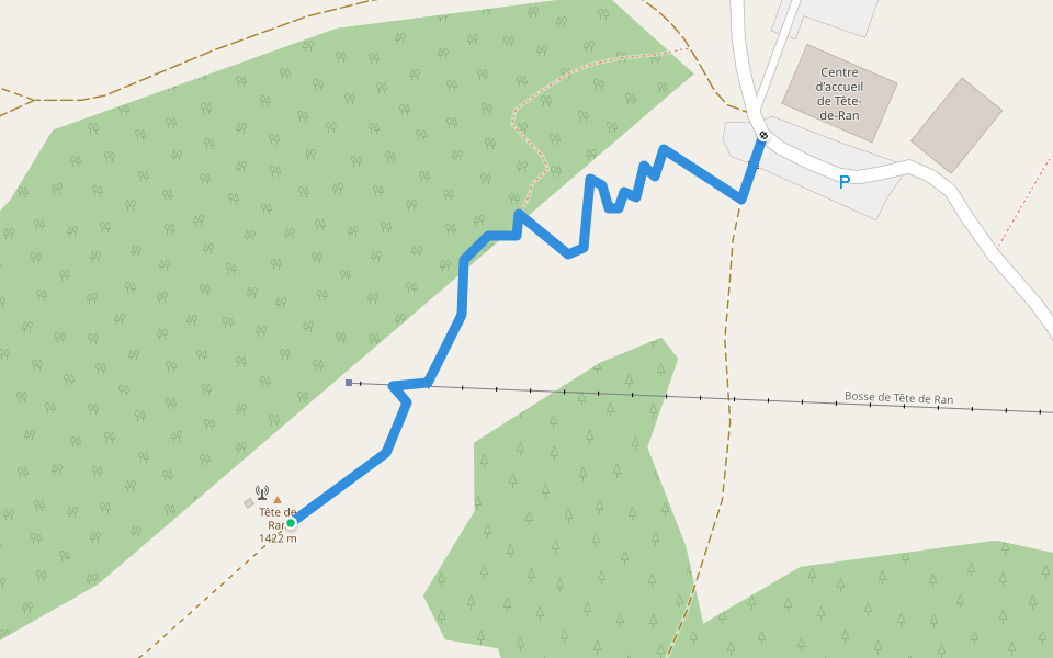 Tête de ran sommet-Tête de Ran hôtel