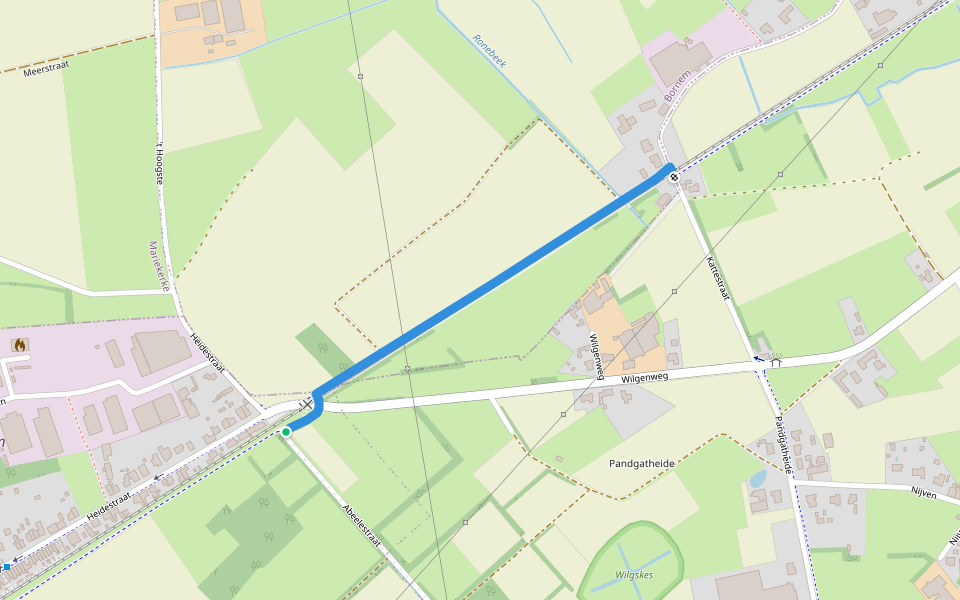 102-103 walking route map in Puurs-Sint-Amands