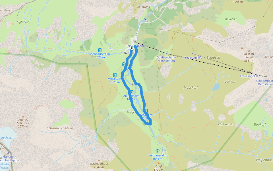 Naturschauweg Naßfeld (kleine Runde)