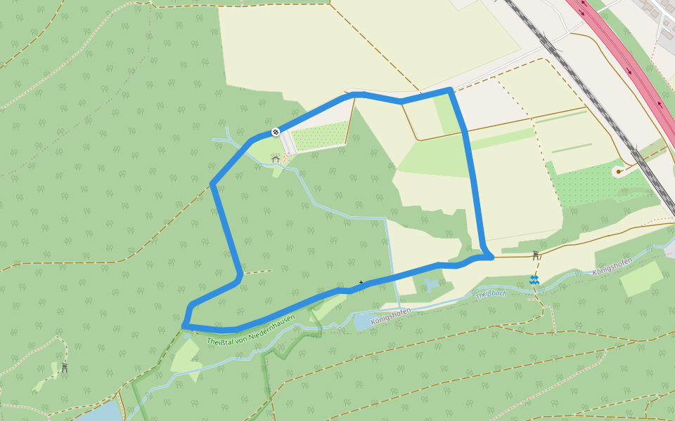Theißtal: Milan walking route map in Niedernhausen