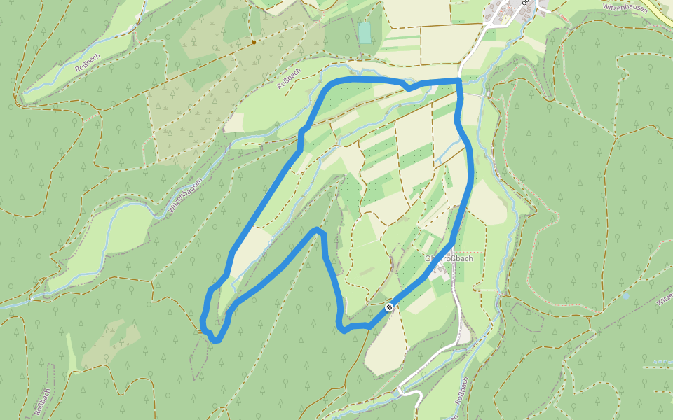 Rundweg Lichte Eiche walking route map in Witzenhausen