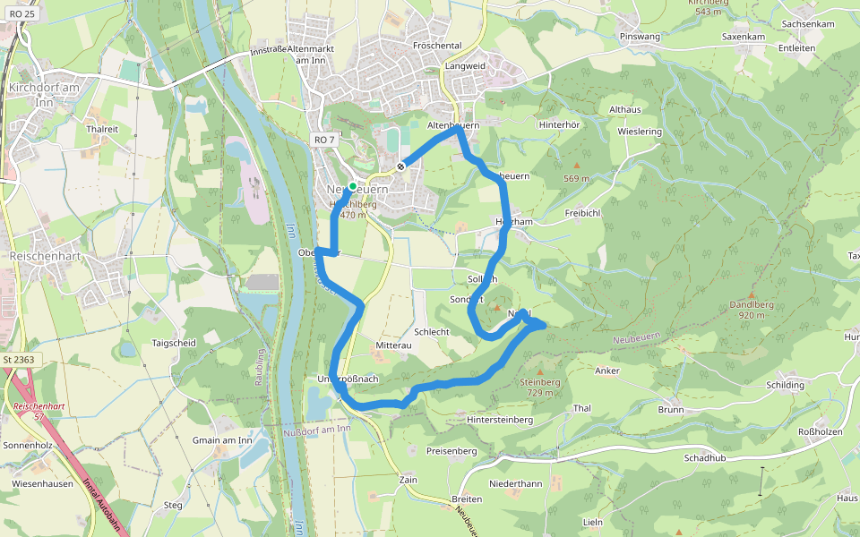 Wanderweg 26 - Neubeuern walking route map in Neubeuern