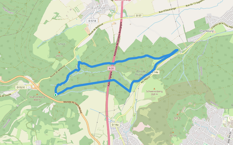 Circuit of the Bois de Thionville Hiking Trail Grand Est Pacer