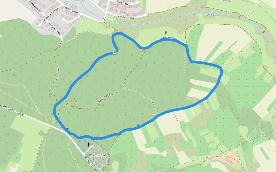 Kapellenweg A walking route map in Goldbach