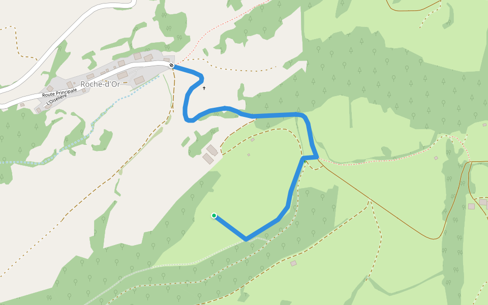 Tour de Faux d'Enson - fixme walking route map in Haute-Ajoie