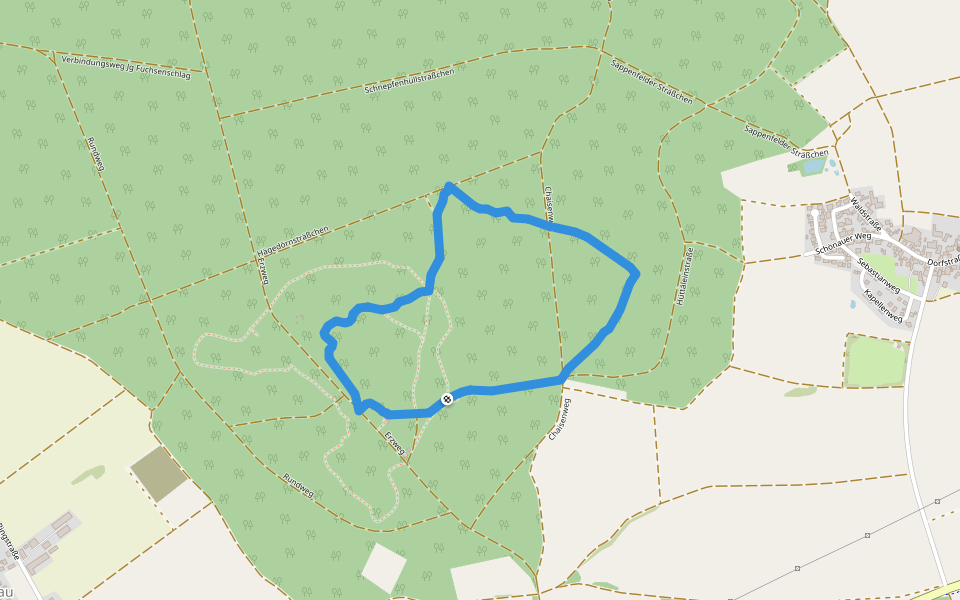 Naturentdeckungsreise Walderlebniszentrum Schernfeld walking route map in Schernfeld