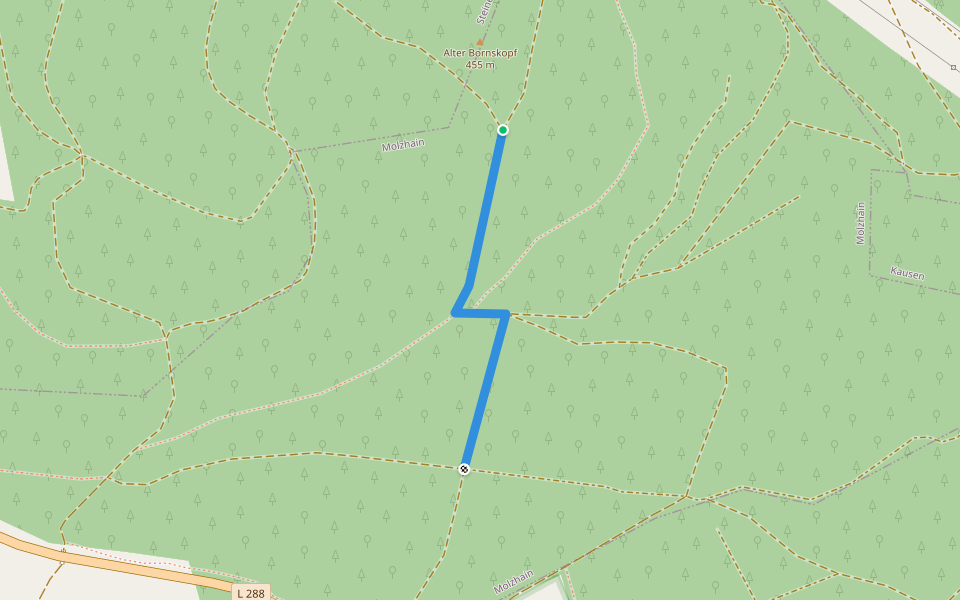 Gebhardshain Rundweg G5 walking route map in Molzhain