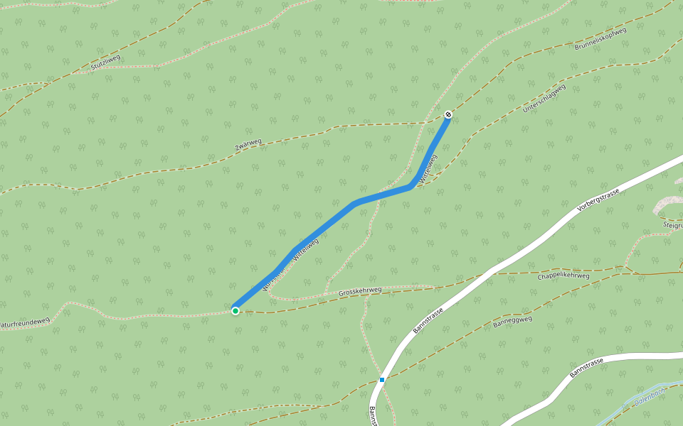 Grosser Chehr - fixme walking route map in Grenchen