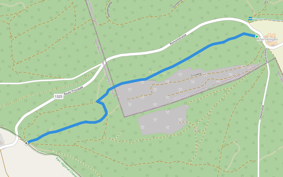Firsi - Neuban walking route map in Lengnau