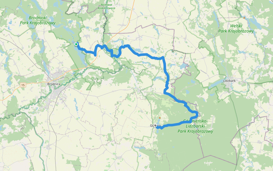Szlak im. Romana Sołtysińskiego walking route map in Bachotek