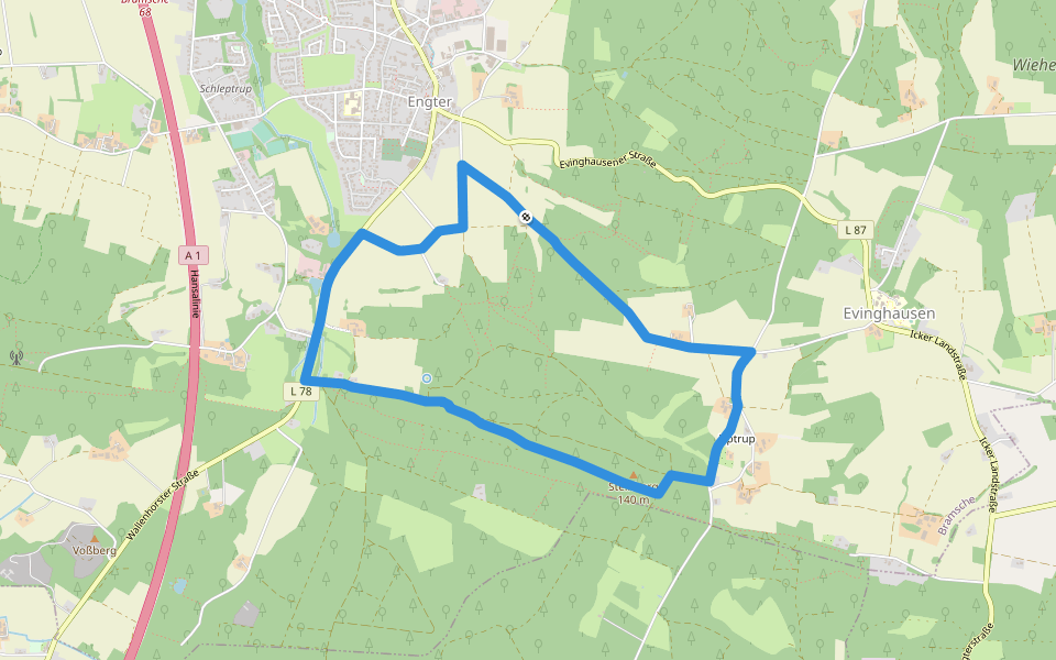 TerraVita - Mühlenort - Nr 4 walking route map in Bramsche