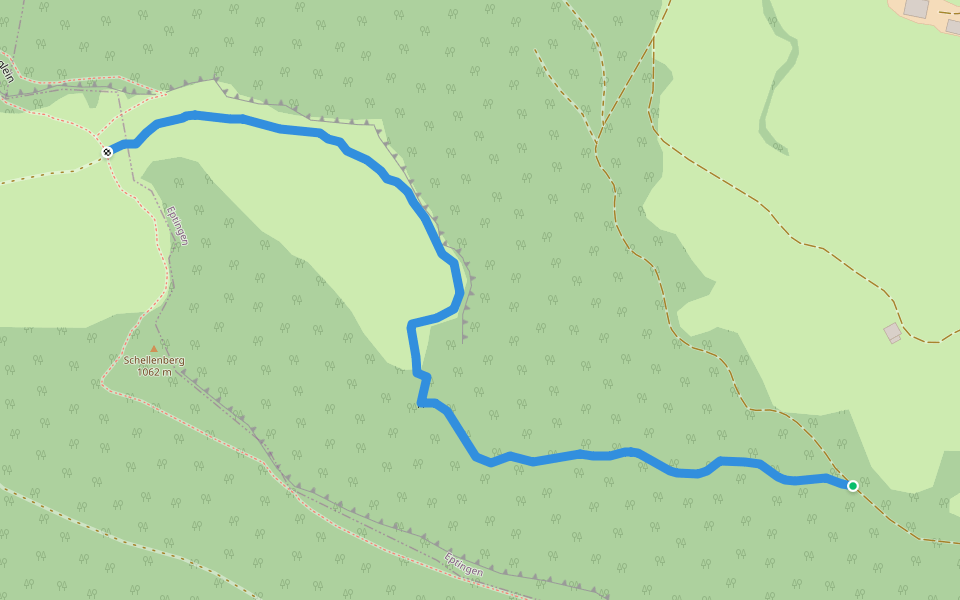 Lauch - Lauchflue walking route map in Eptingen