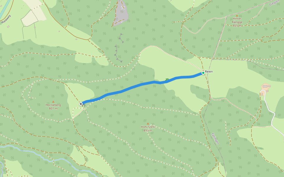 Reien - fixme walking route map in Bennwil