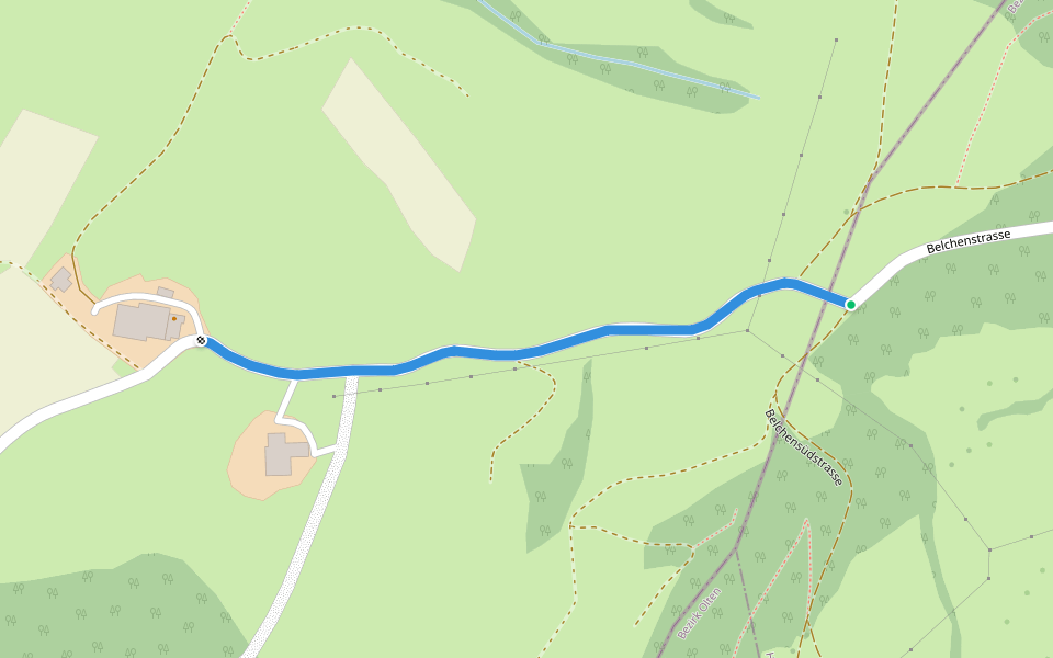 Challhöchi - Chall walking route map in Eptingen