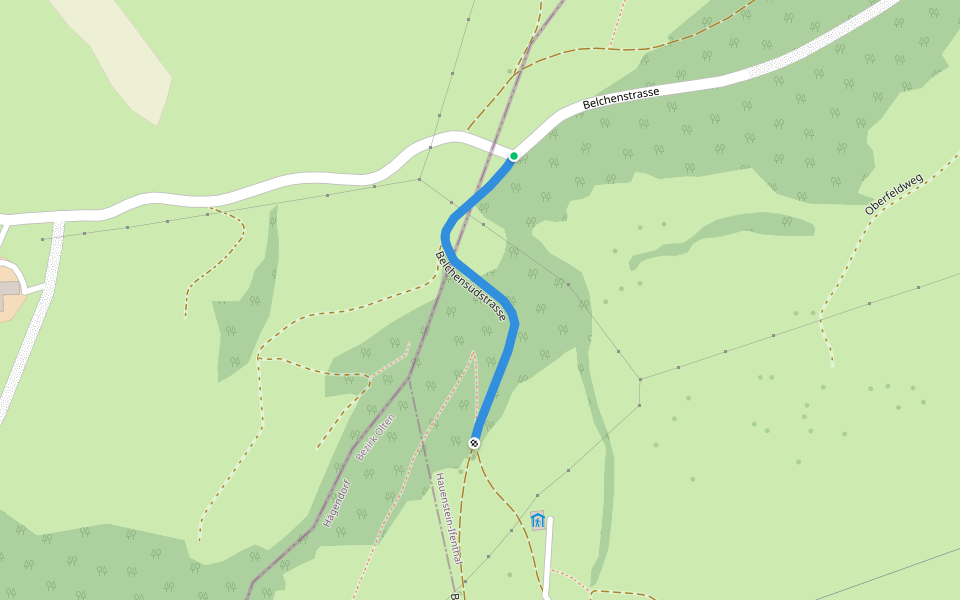 General Wille Haus - Challhöchi walking route map in Eptingen