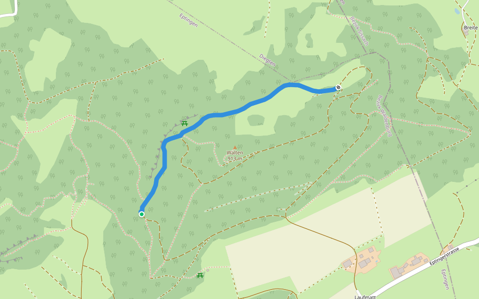 Walten - fixme walking route map in Eptingen