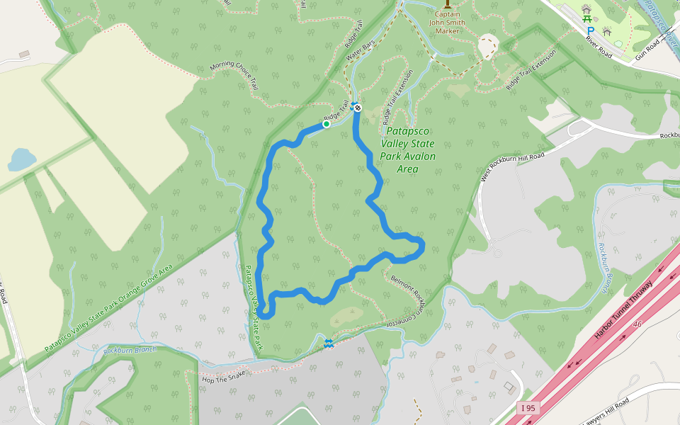 Rockburn Branch Trail Hiking Elkridge, Maryland Pacer