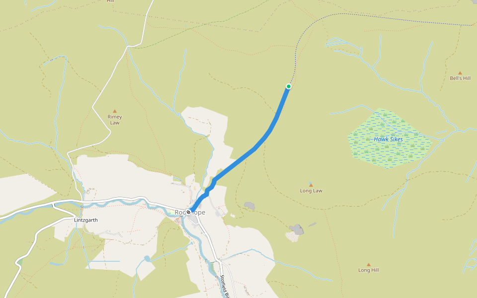 Rookhope Trails 4 walking route map in Rookhope