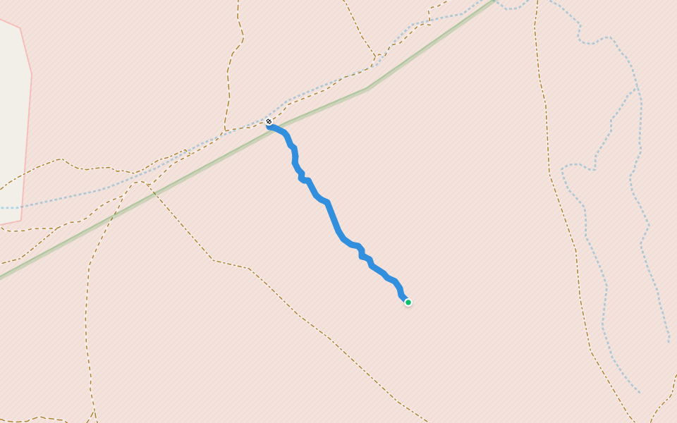 נחל זיתן walking route map in Shivta