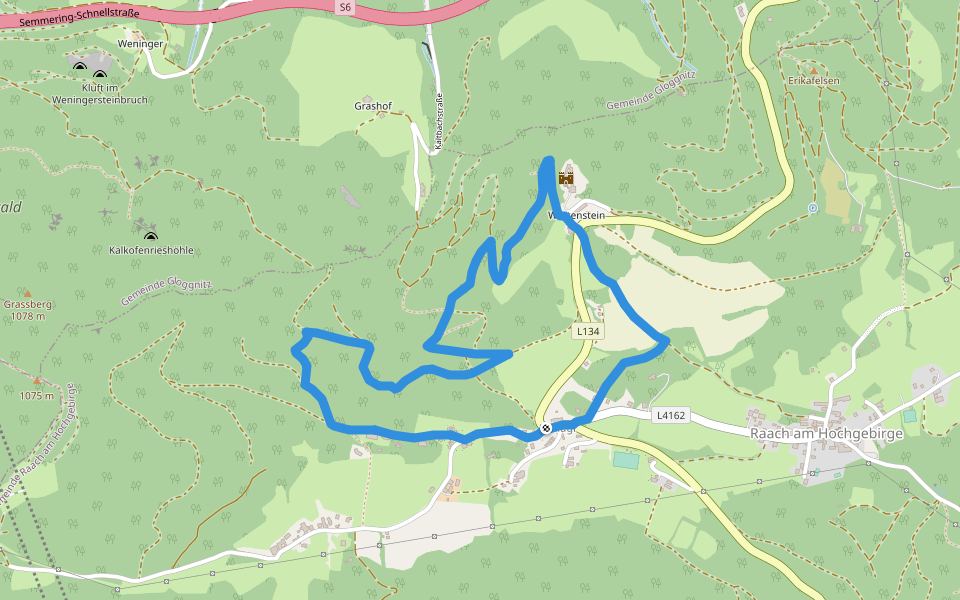 Eiben Rundwanderweg (Schlagl) walking route map in Schlagl