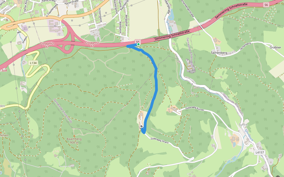 Enzenreith - Mostheuriger Waldstranz walking route map in Enzenreith