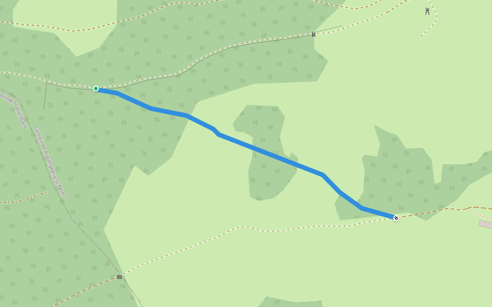 Verbindung zwischen Feistritzer Schweig und Steinernes Kreuz walking route map in Trattenbach
