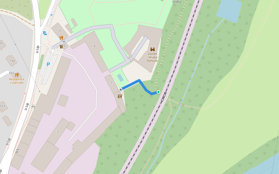 Zlatá stezka Českého Ráje walking route map in Turnov