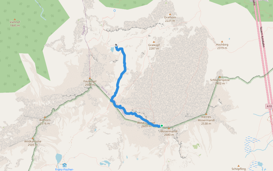 Wanderweg 733 walking route map in Hochberg