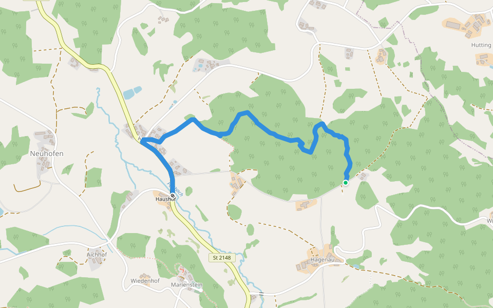 Wilder Mann 094 »Sengersbergweg«, Naturpark Vorderer Bayerischer Wald walking route map in Falkenstein