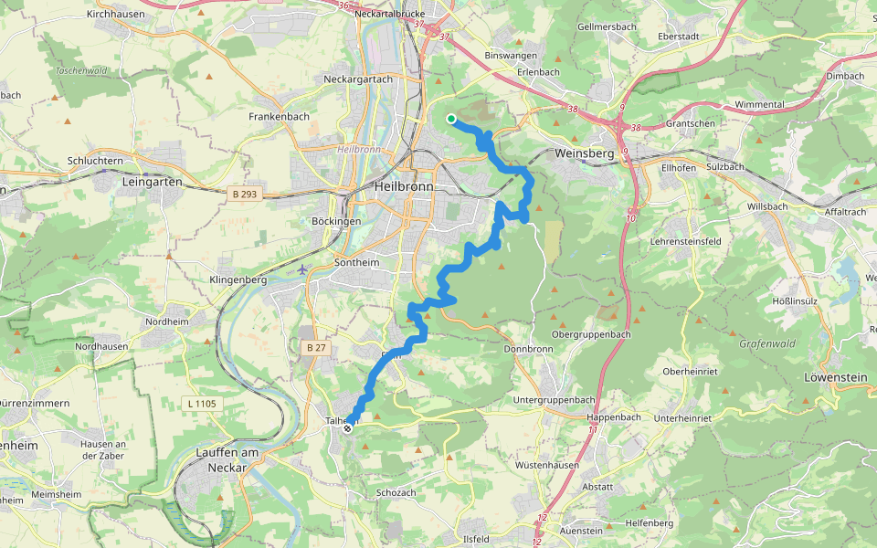 Württ. Weinwanderweg (HeilbronnTalheim) Walking And Running Trail Pacer