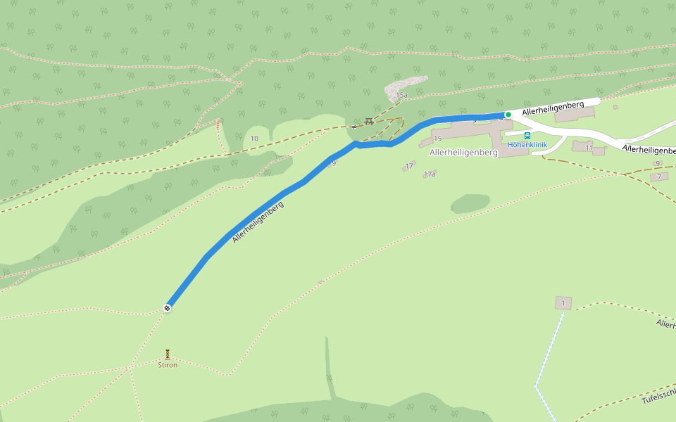 Allerheiligenberg - fixme walking route map in Allerheiligenberg