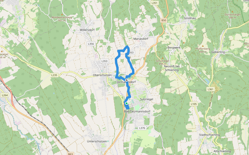 Wechselblick walking route map in Bad Tatzmannsdorf