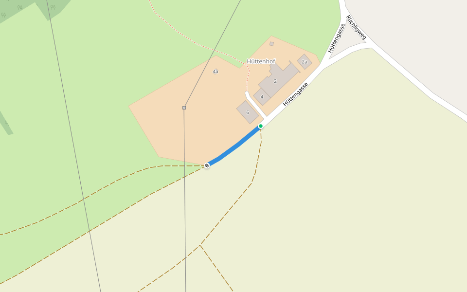 Hüttenhof - fixme walking route map in Stüsslingen