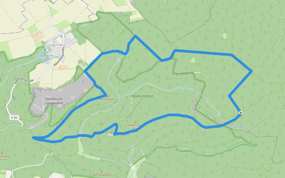 HO7 - Hohenstein Route walking route map in Bad Münder am Deister