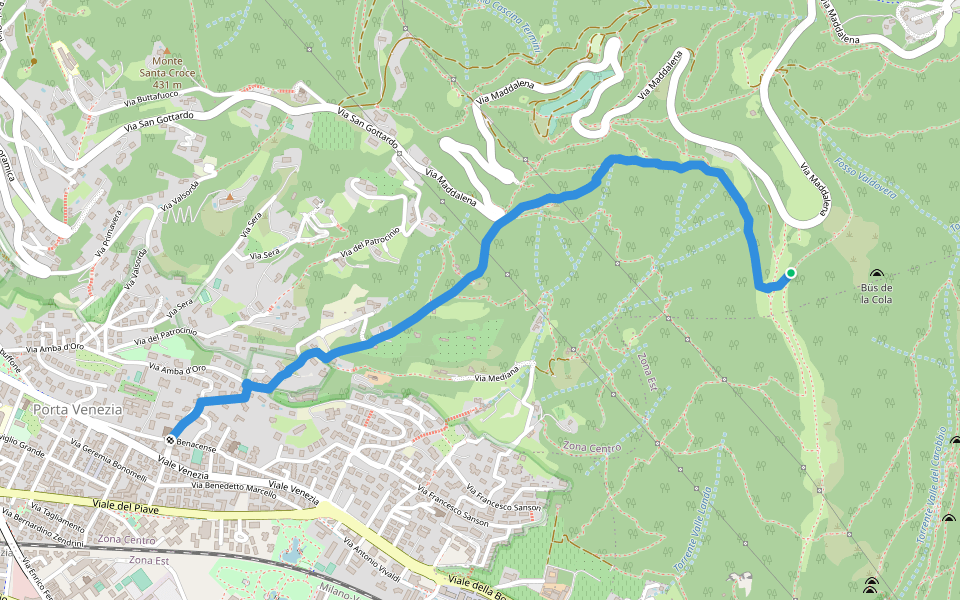 Monte Maddalena da Viale Venezia